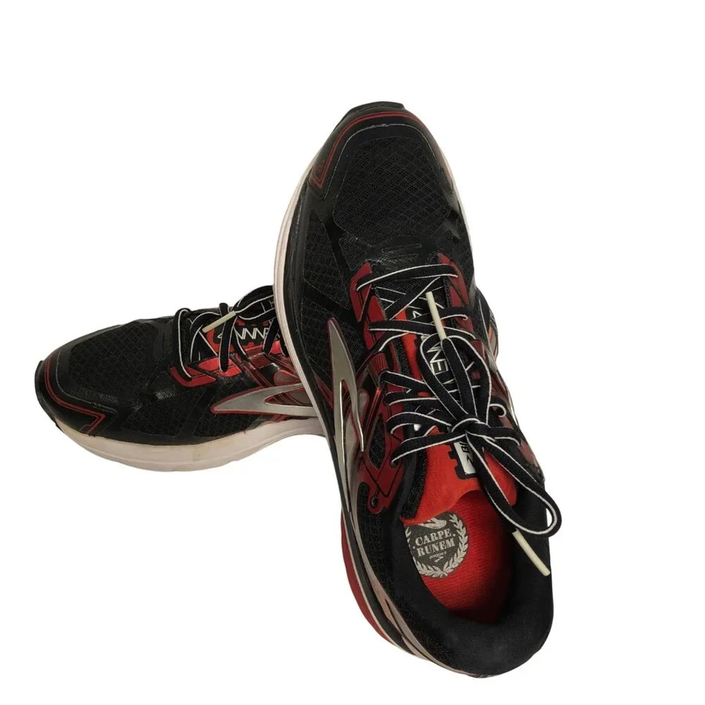 Brooks Ravenna 7 R7 Black Red Orange Men s Running Training‎ Shoes SZ 8
